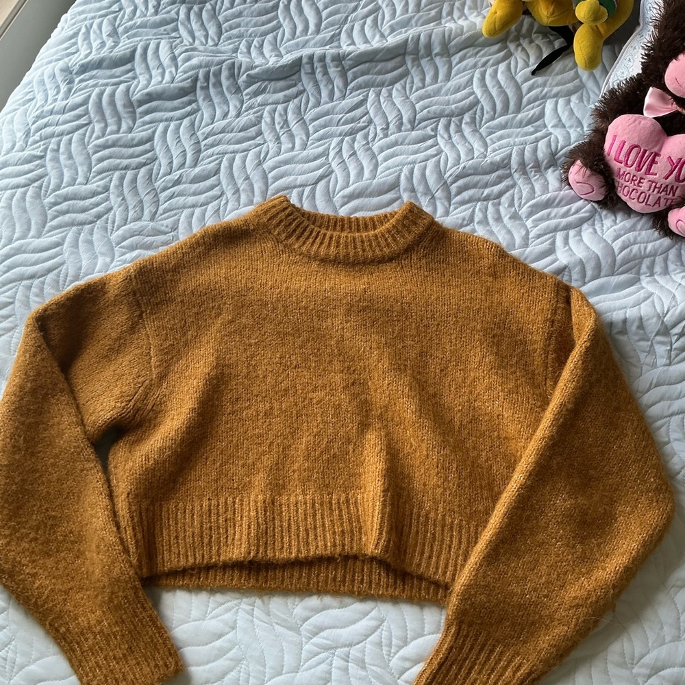 H&M Mustard Crew Neck Sweater